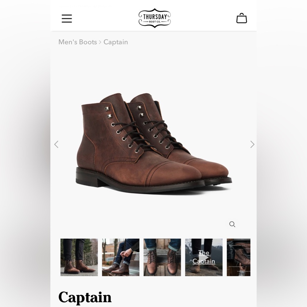 Thursday Boot Company leather boots